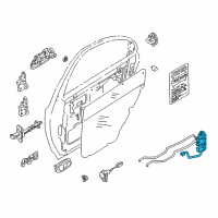 OEM 2004 Kia Spectra Lock, Right Diagram - 0K2N272311