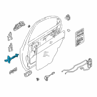 OEM Kia Sephia Checker-Rear Door, LH Diagram - 0K2N173270A