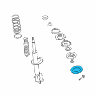 OEM 1998 Infiniti QX4 Seat-Rubber, Front Spring Diagram - 54034-0W000