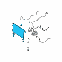 OEM 2006 Toyota Tundra Condenser Diagram - 88460-AZ038