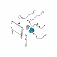 OEM 2005 Toyota Tundra Compressor Assembly Diagram - 88320-0C090-84