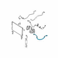 OEM 2005 Toyota Tundra Discharge Hose Diagram - 88711-0C090