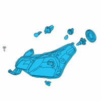 OEM 2011 Ford Focus Composite Assembly Diagram - 8S4Z-13008-E