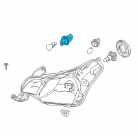 OEM Ford Focus Signal Lamp Bulb Socket Diagram - 8S4Z-13411-A