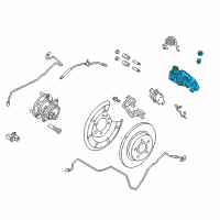 OEM 2017 Ford Focus Caliper Diagram - G1FZ-2553-B