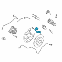 OEM 2016 Ford Focus Caliper Support Diagram - G1FZ-2B511-A