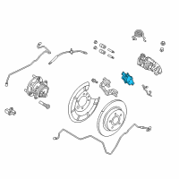 OEM 2018 Ford Focus Rear Pads Diagram - G1FZ-2200-A