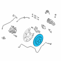 OEM 2016 Ford Focus Rotor Diagram - G1FZ-2C026-A