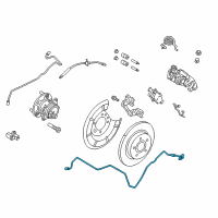 OEM Ford Focus Brake Tube Diagram - F1FZ-2C008-A