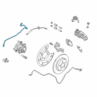 OEM 2018 Ford Focus Brake Tube Diagram - CV6Z-2265-A