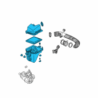 OEM 2007 Saturn Vue Cleaner Asm, Air (W/ Intake Air Temperature Sensor) Diagram - 22678562