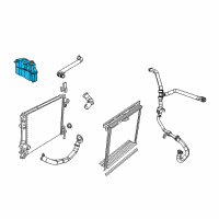 OEM 2010 Dodge Charger Bottle-COOLANT Recovery Diagram - 4596466AG