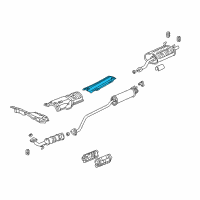 OEM 2003 Acura RSX Plate B, Floor Heat Baffle Diagram - 74605-S6M-000