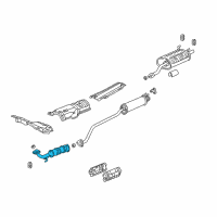OEM 2004 Acura RSX Catalytic Converter Diagram - 18160-PRB-A00