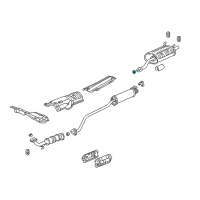 OEM 2002 Acura RSX Gasket, Exhaust Flexible Diagram - 18229-SP0-003