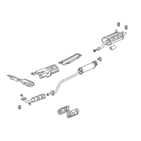 OEM 2004 Acura RSX Gasket, Exhaust Flexible Diagram - 18229-SP0-003