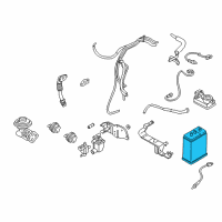 OEM 2002 Chrysler Sebring CANISTER-Vapor Diagram - MR281041