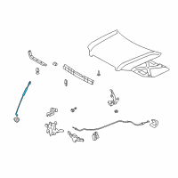 OEM 2006 Toyota Highlander Stay Rod Diagram - 53440-48040