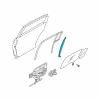 OEM Kia Amanti Channel Assembly-Rear Door Door Diagram - 835103F000EB