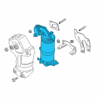 OEM 2017 Chevrolet Malibu Catalytic Converter Diagram - 55492953