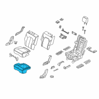 OEM 2021 Lincoln Navigator Seat Cushion Pad Diagram - JL7Z-78632A23-D