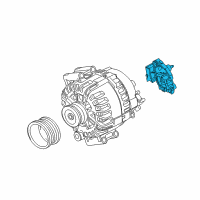 OEM 2007 BMW X5 Voltage Regulator Diagram - 12-31-7-603-775