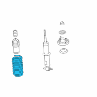 OEM 2008 Pontiac Solstice Front Spring Diagram - 15784872