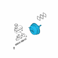 OEM 2002 Hyundai Santa Fe Booster Assembly-Brake Diagram - 58610-26051