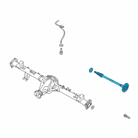 OEM Nissan Titan Shaft Rear Axle Diagram - 38162-EZ16A