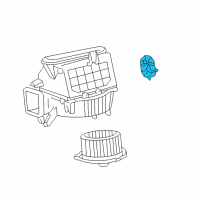 OEM Lexus ES300 Damper Servo Sub-Assembly (For Blower) Diagram - 87106-33180