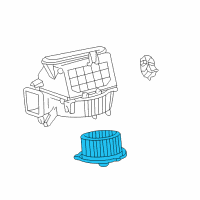OEM 2001 Lexus ES300 Motor Sub-Assy, Blower W/Fan Diagram - 87103-33050