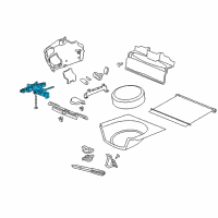 OEM 2005 Pontiac G6 Jack Assembly Diagram - 25928753