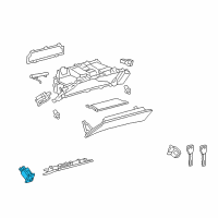 OEM 2010 Lexus IS350 Switch Assembly, Luggage Diagram - 84840-24020