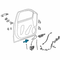 OEM 2021 Chevrolet Silverado 2500 HD Door Check Diagram - 84737698