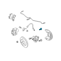 OEM 2003 Oldsmobile Aurora Bolt, Rear Brake Caliper Diagram - 12337935