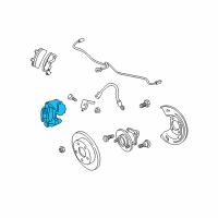 OEM Pontiac Bonneville Caliper Asm, Rear Brake(LH) *Red Diagram - 89047796