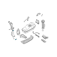 OEM Nissan Frontier Clip Hose Diagram - 01555-00461