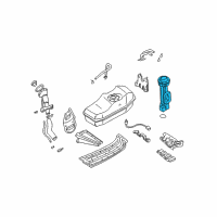 OEM Nissan Frontier Complete Fuel Pump Diagram - 17040-5S105