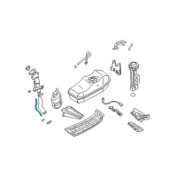 OEM Nissan Hose-Filler Diagram - 17228-5S600