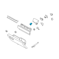 OEM Ford F-350 Super Duty Glove Box Lamp Diagram - FL3Z-14413-C