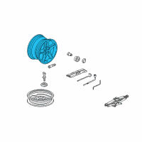 OEM 2006 Acura RSX Disk, Aluminum Wheel (17X7Jj) (Enkei) Diagram - 42700-S6M-A83