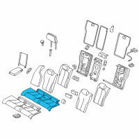 OEM BMW 440i Foam Part, Seat, Rear Diagram - 52-20-7-274-549