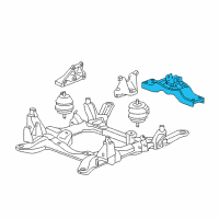 OEM 2005 Cadillac STS Transmission Mount Diagram - 25892304