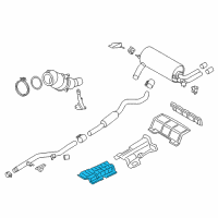 OEM BMW 428i Gran Coupe Heat Insulation, Tunnel Diagram - 51-48-7-241-756