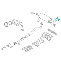 OEM 2015 BMW 320i Tailpipe Trim, Chrome Diagram - 18-30-7-622-762