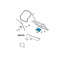 OEM 2016 Jeep Compass Liftgate Tailgate-Hinge Right Diagram - 4589530AA