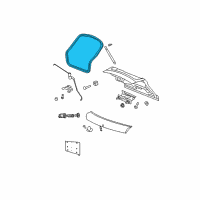 OEM 2009 Dodge Caliber WEATHERSTRIP-LIFTGATE Opening Diagram - 68184798AA