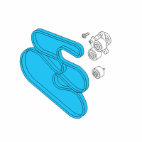 OEM 2014 BMW 535d Ribbed V-Belt Diagram - 11-28-8-570-646