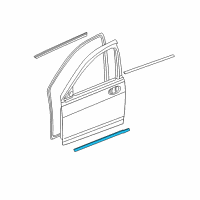 OEM 2008 Dodge Caliber Seal-Front Door Diagram - 5160234AA