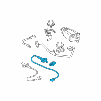 OEM 1996 Toyota 4Runner Front Oxygen Sensor Diagram - 89465-39835